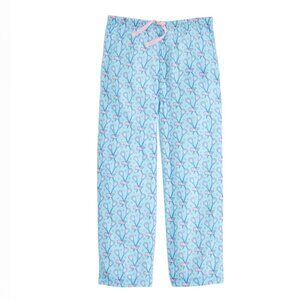 Vineyard Vines Teal Blue Lacrosse Whale Sleep Pants Women Size XS